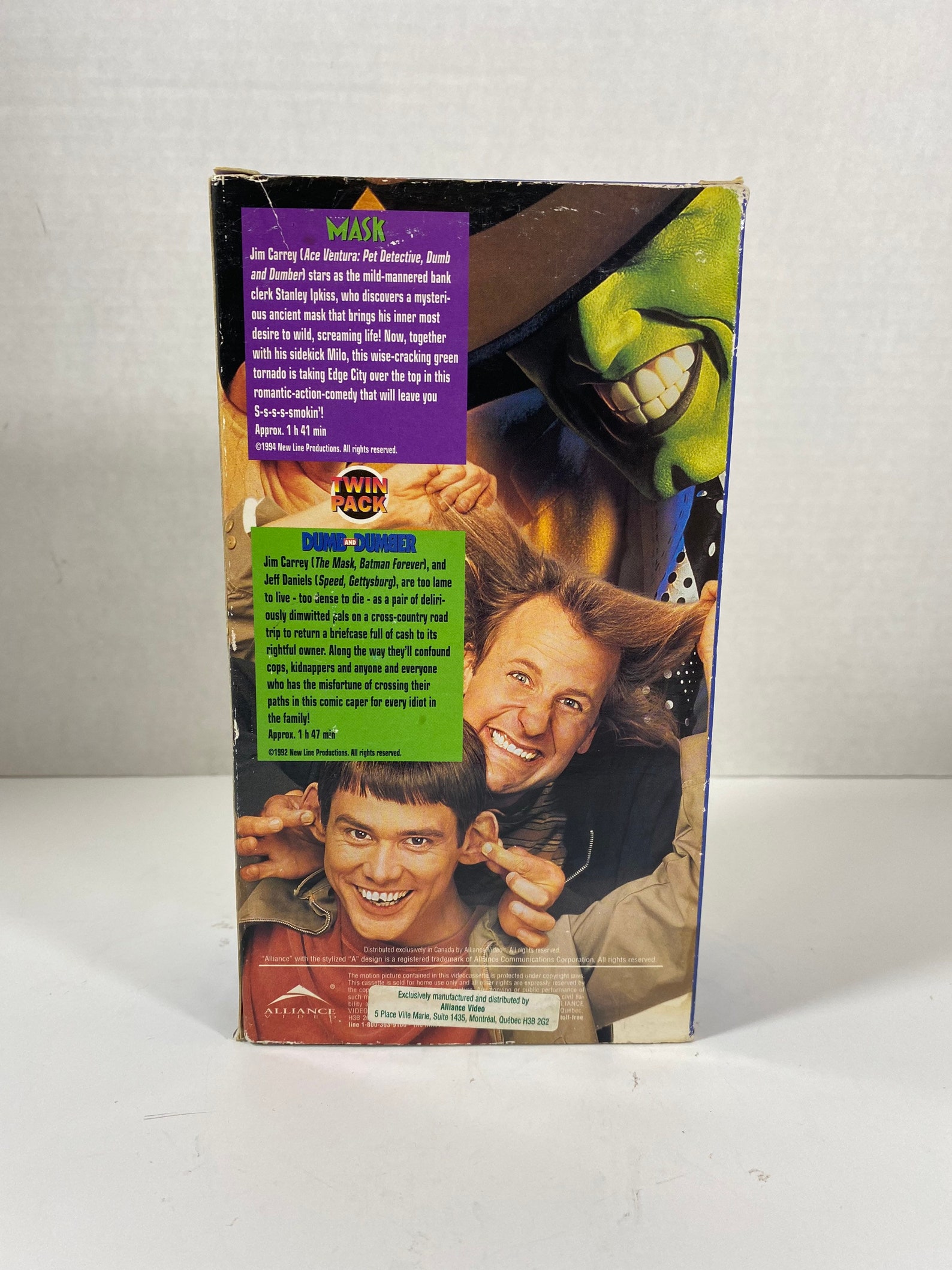 Vintage 1990s the Mask & Dumb and Dumber Double VHS Video - Etsy