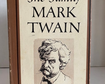 vintage 1935 The Family Mark Twain W/Dust Jacket - 4 livres complets et 16 histoires plus courtes (relié)