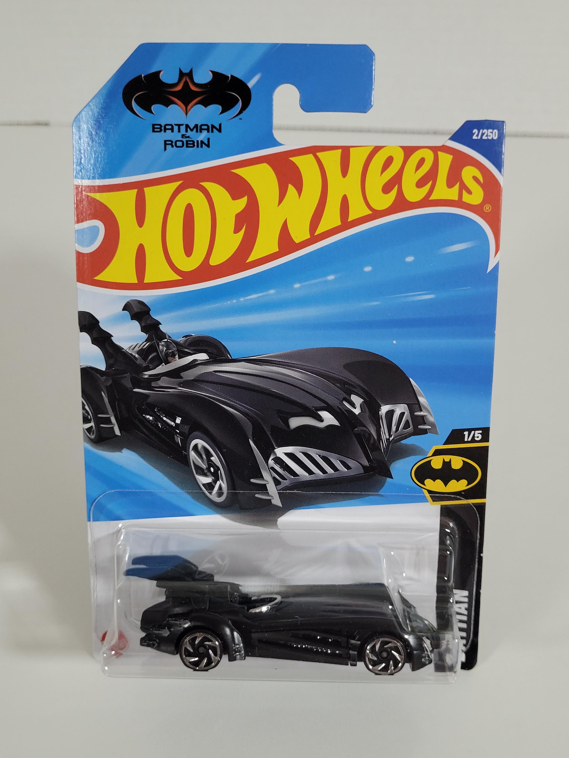 Hot Wheels Batman and Robin Batmobile Die-cast Toy Car 1:64 Scale