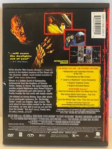 Retro Wes Craven's New Nightmare DVD - Etsy