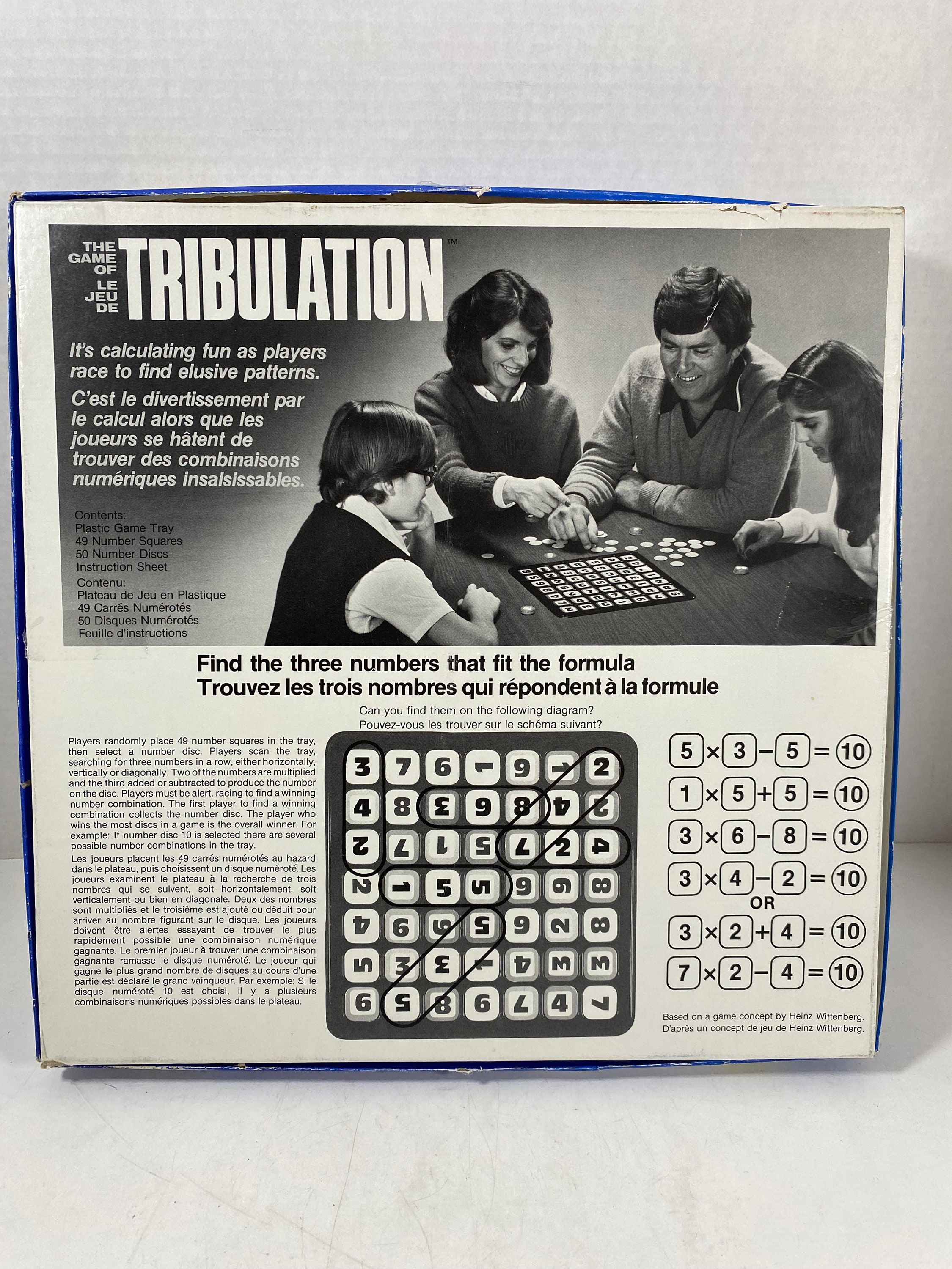 Tri Number Vintage 1981 Tribulation Game: A Race to Find the Tri-number Code ...