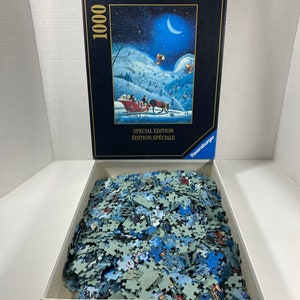 Puzzle 1000 pièces : Le monde sous-marin bleu - Ravensburger - Rue des  Puzzles