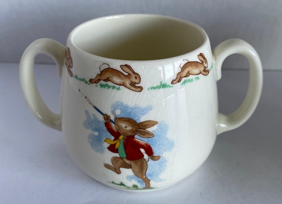 Vintage 1936 Royal Doulton Bunnykins - Fine Bone China Double