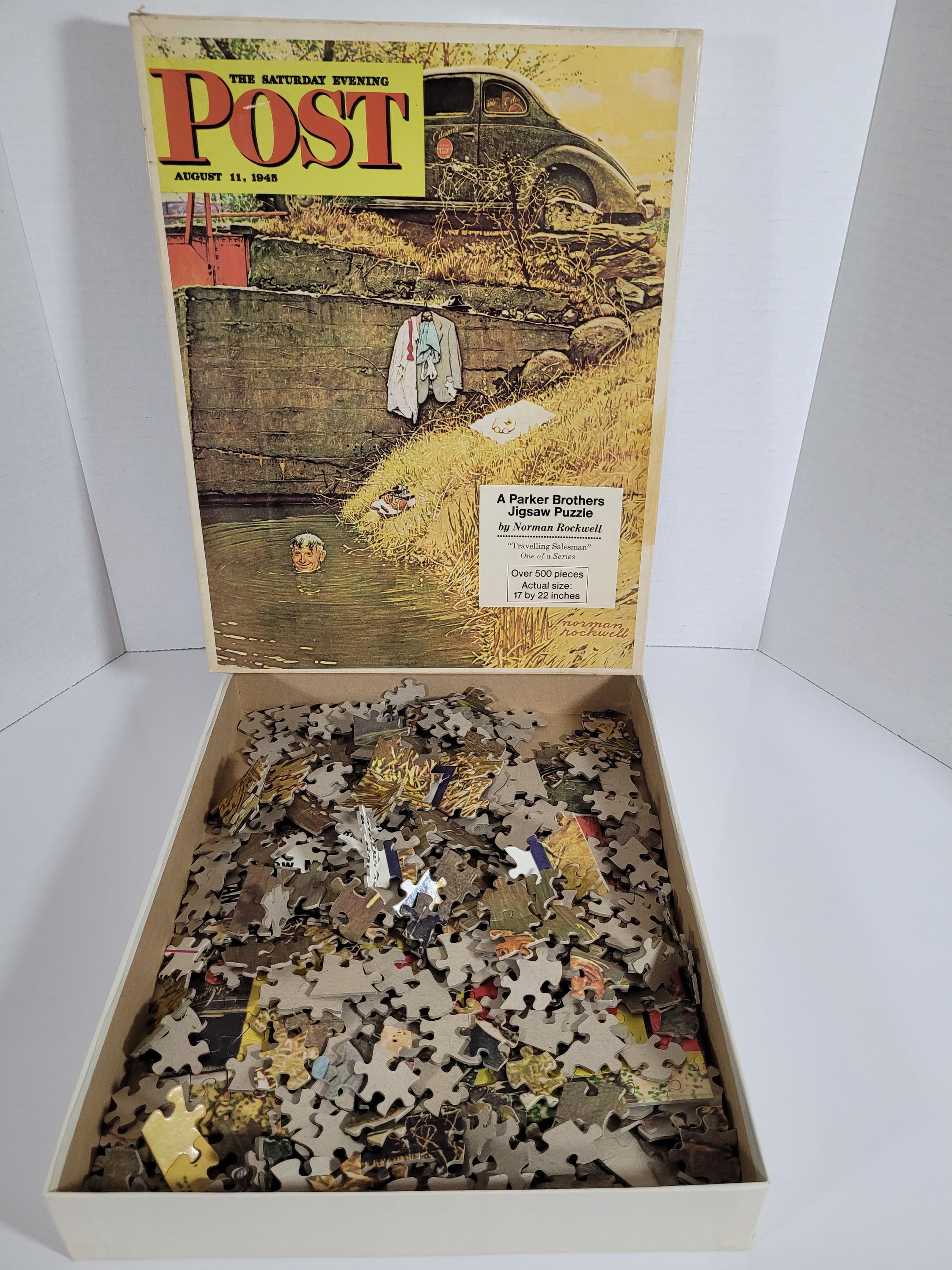 Vintage Norman Rockwell Saturday Evening Post Jigsaw Puzzle