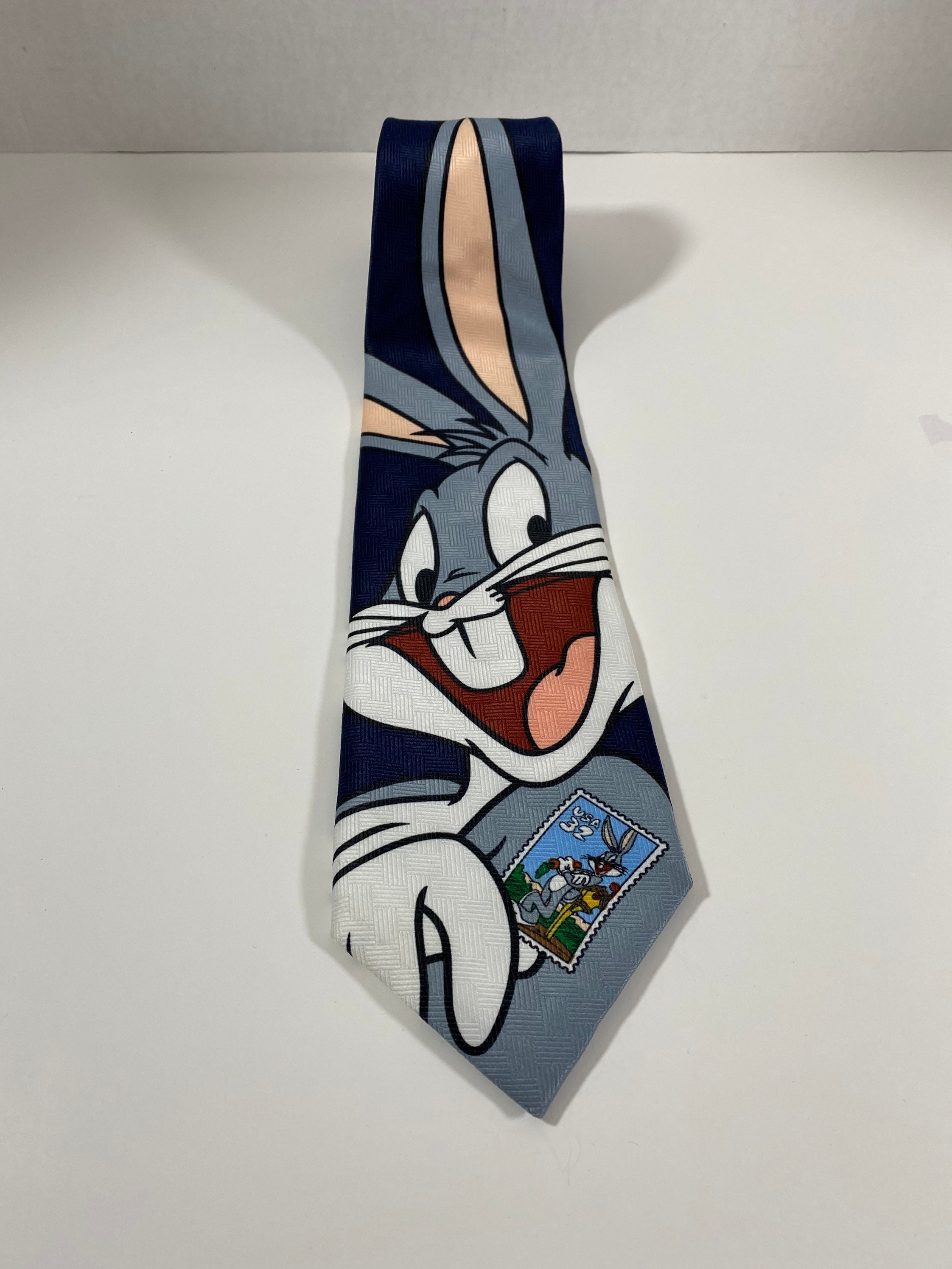 Cravate vintage Looney Tunes Diable de Tazmanie Post Office Mail
