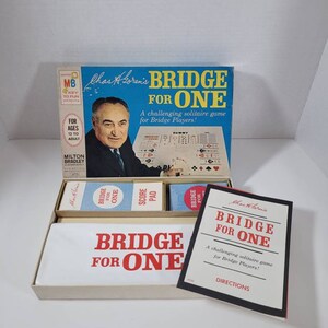Vintage 1967 Milton Bradley Bridge for One Game 1967 Chas Goren