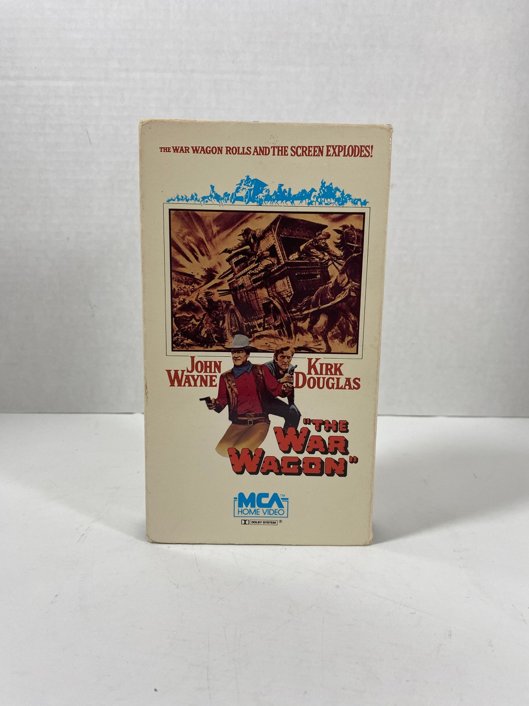 Vintage 1986 the War Wagon VHS - Starring: John Wayne & Kirk Douglas