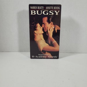 Vintage 1992 Bugsy VHS Video Tape - Starring: Warren Beatty & Annette Bening - Collectible | Rainy Day Movie | Nostalgic Movie | Gift