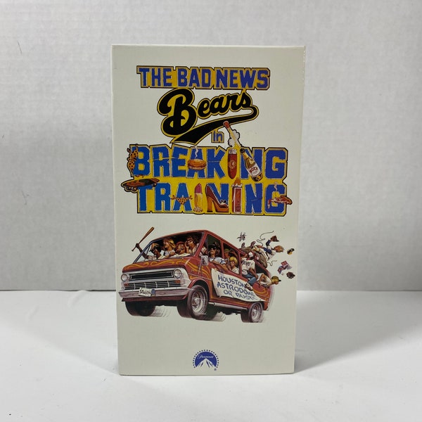 Vintage The Bad News Bears In Breaking Training VHS - Starring: William Devane & Clifton James - Collectible | Gift Idea