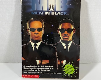 Vintage 1997 MIB Men In Black (Rústica) Por: J.J. Gardner - Coleccionable / Entusiasta de los libros / Libro de día lluvioso / Idea de regalo