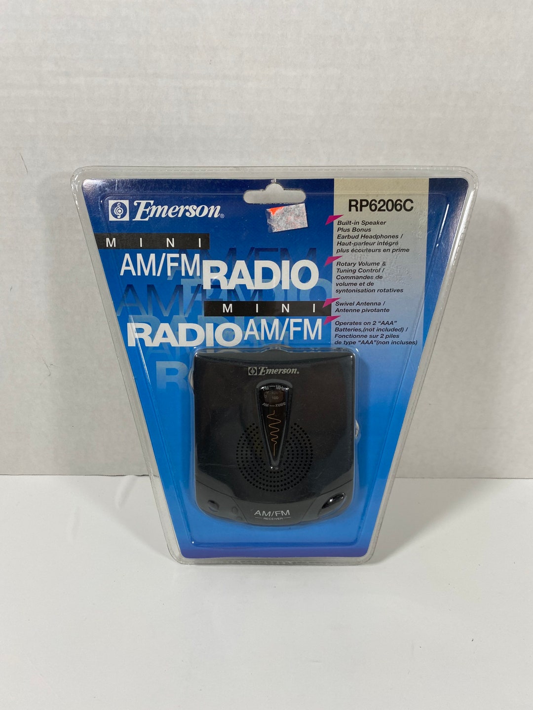 Retro Emerson Mini AM•FM Radio #RP6206C •sealed• Collectible | Gift ...