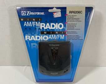 Retro Emerson Mini AM•FM Radio #RP6206C •Sealed• Collectible | Gift Idea