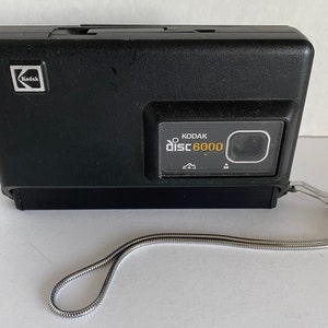 1980 年代のビンテージ コダック ディスク 6000 ブラック カメラ