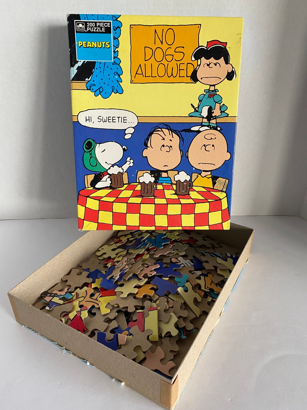 Vintage & Super Rare Peanuts no Dogs Allowed Jigsaw Puzzle Etsy