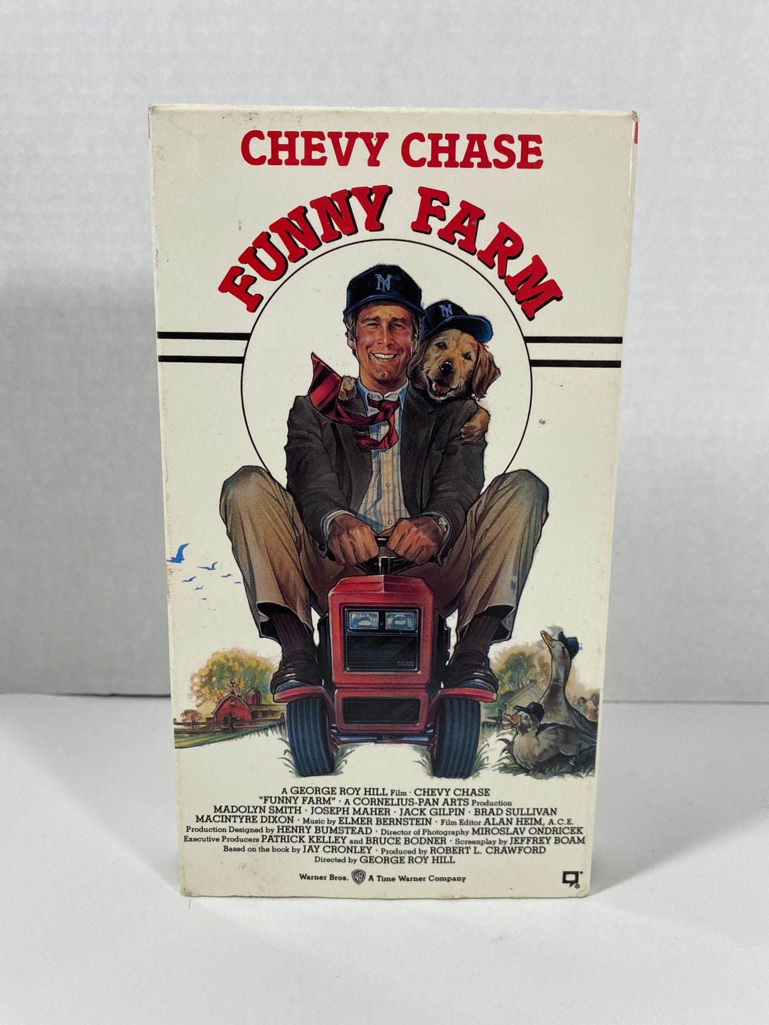Vintage 1991 Funny Farm VHS Video Tape Starring Chevy Chase, Madolyn