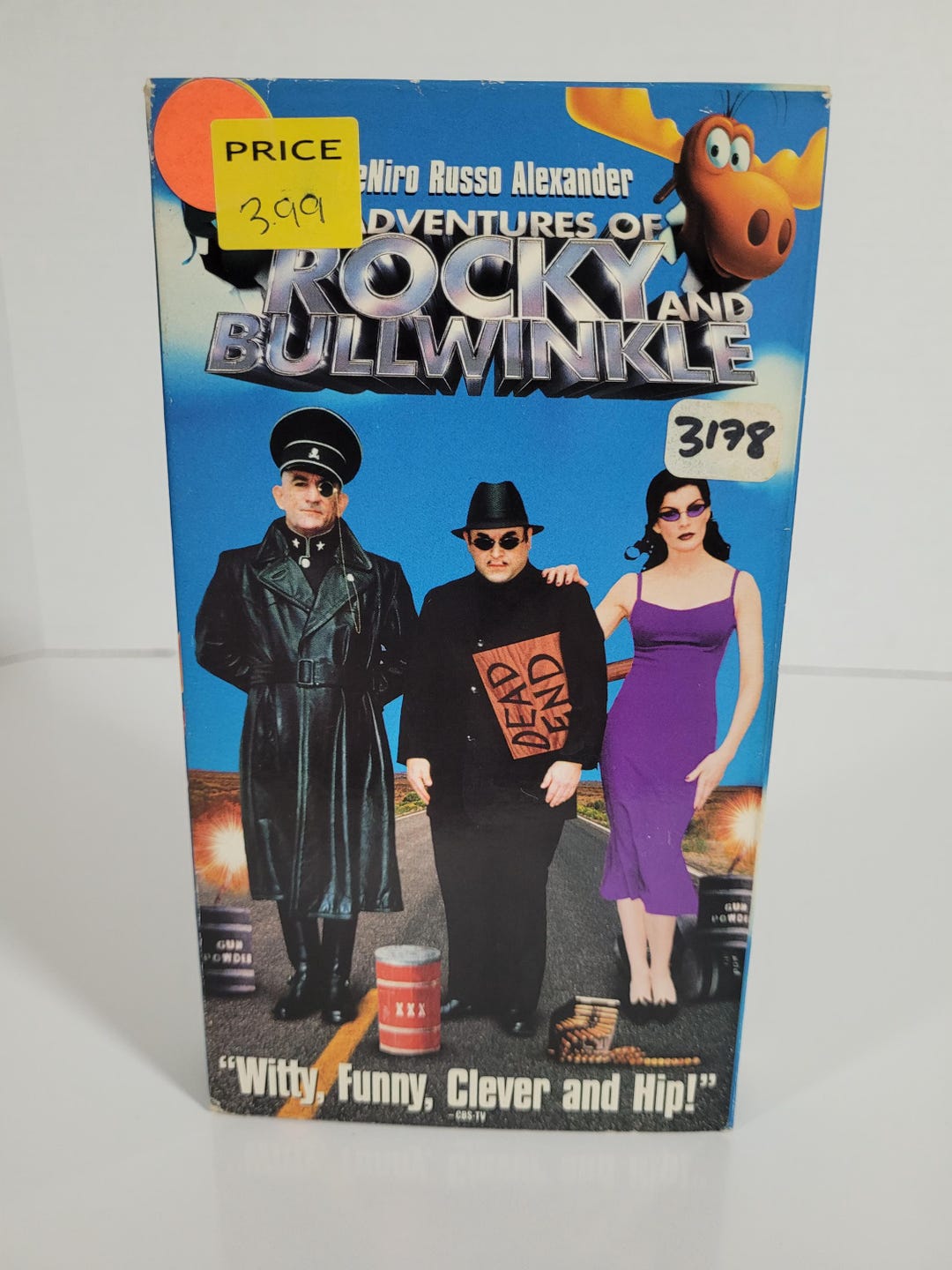 Vintage 2000 Rocky and Bullwinkle Movie VHS Tape Live Action Film