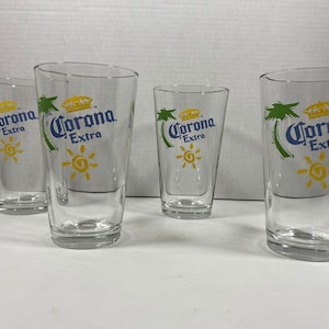 Vintage 90’s Libbey Corona Extra Clear Beach Beer Glass - Collectible/Barware/Housewarming/Gift Idea •Sold Individually•