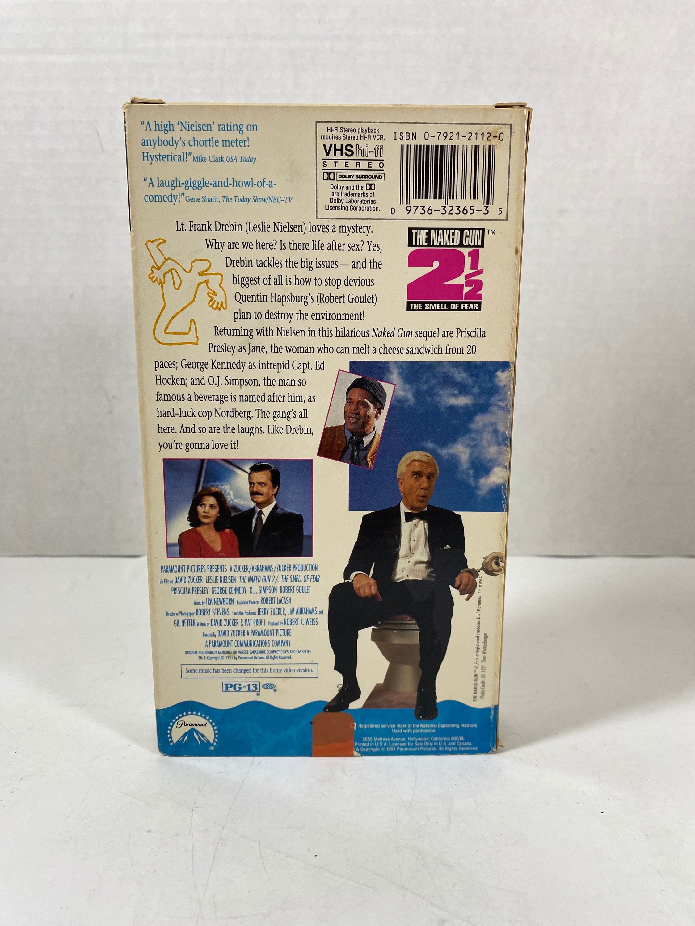 Vintage 1991 Naked Gun 2 1/2 the Smell of Fear VHS - Starring