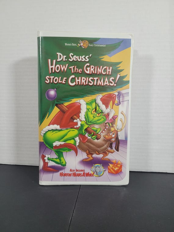 Vintage How the Grinch Stole Christmas VHS Tape Animated Movie