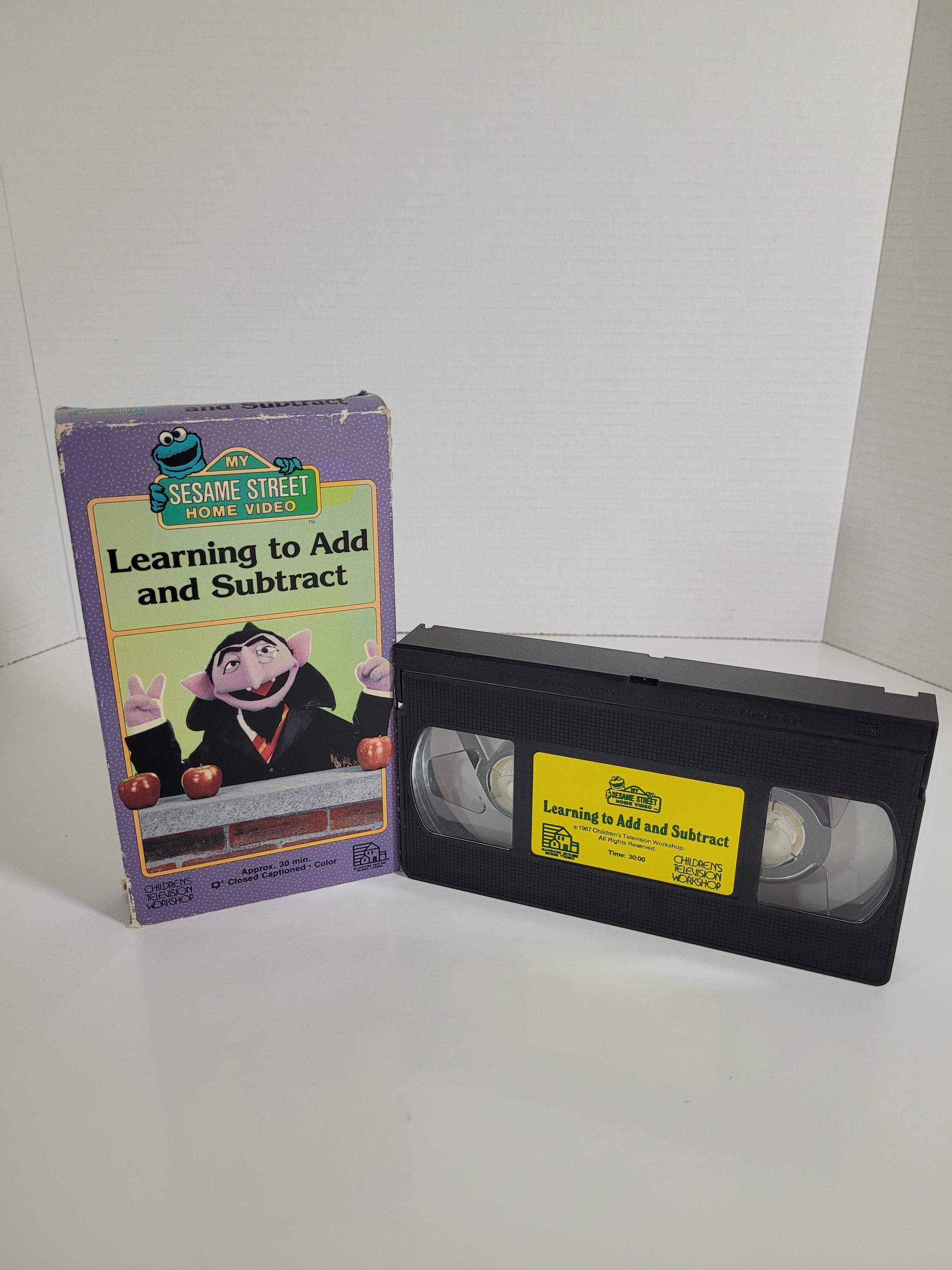 Vintage 1987 Sesame Street Home Video Learning to Add and Subtract