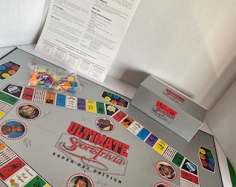 Vintage 1992 Ultimate Sports Trivia: Super Pro Edition  - Collectible | Sports Enthusiast | Family Fun | Game Night | Rainy Day Games | Gift