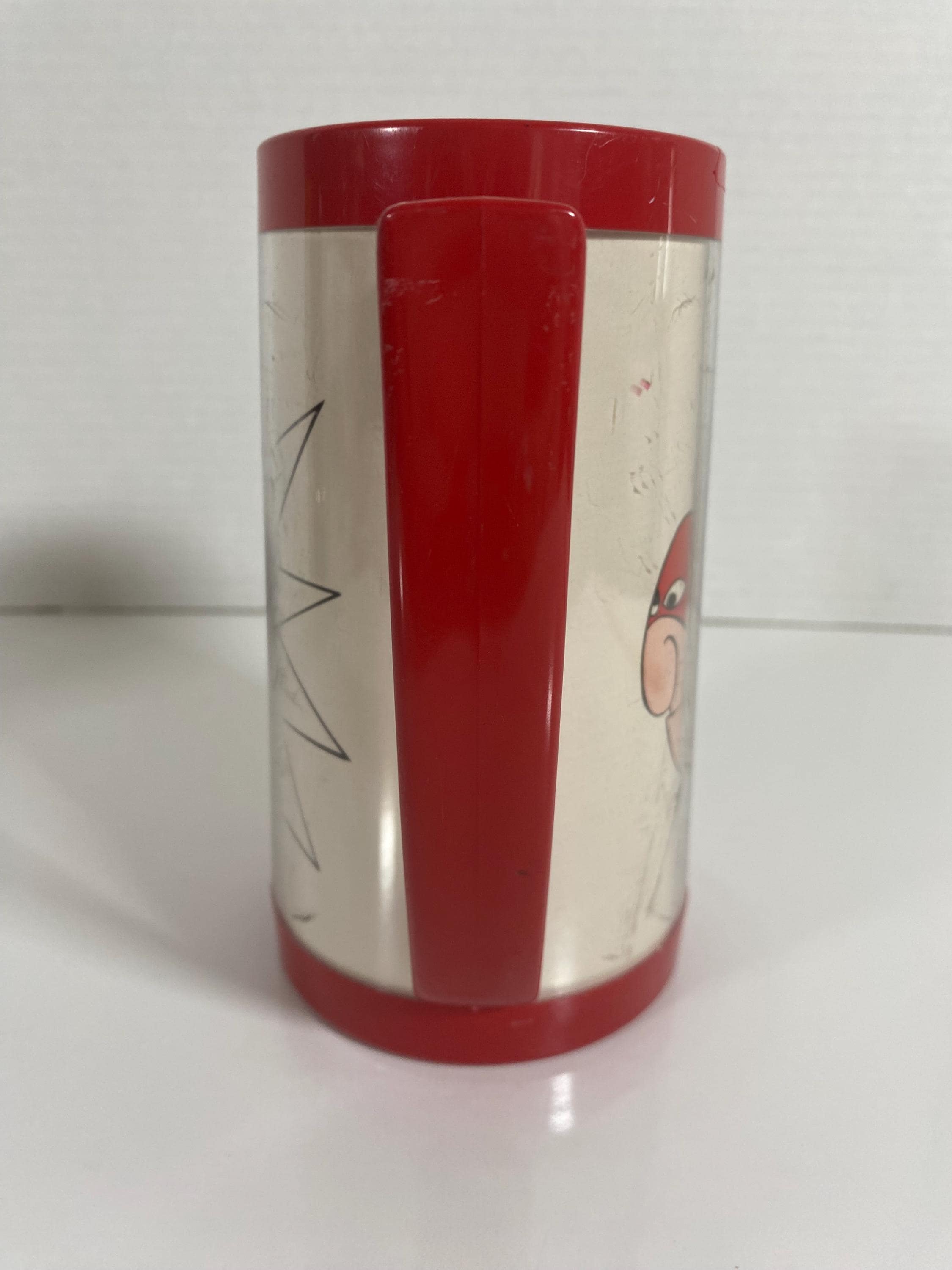 Vintage 1980's Budweiser “bud Man” Insulated Thermo-serv 12oz Beer