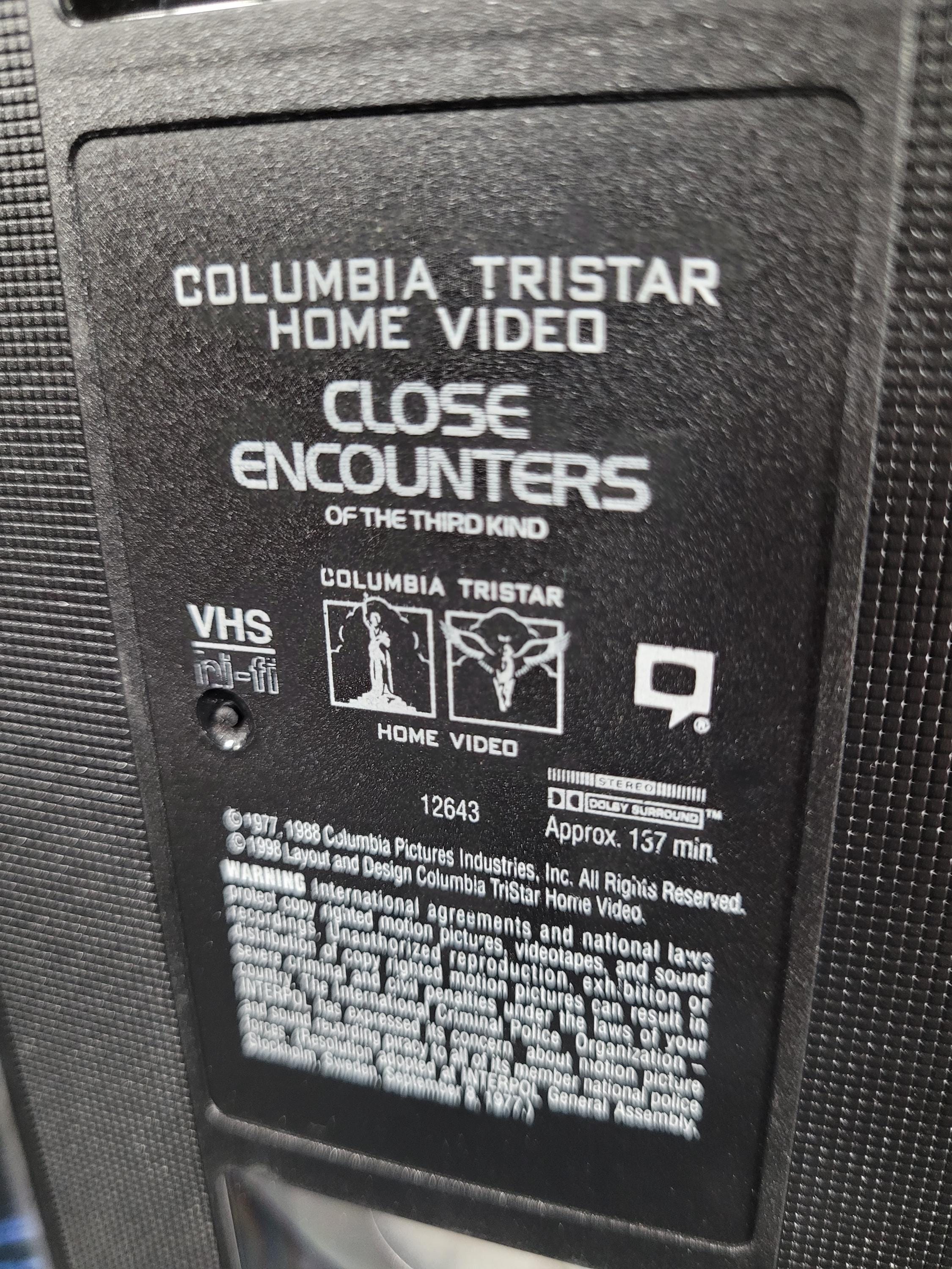 ビンテージ「未知との遭遇」コレクターズエディション VHS テープ SF