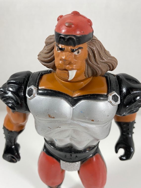 Figurine Vintage Grune The Destroyer De La Série THUNDERCATS, éditée Par LJN En 1986, Fabriquée En France, état D'occasion