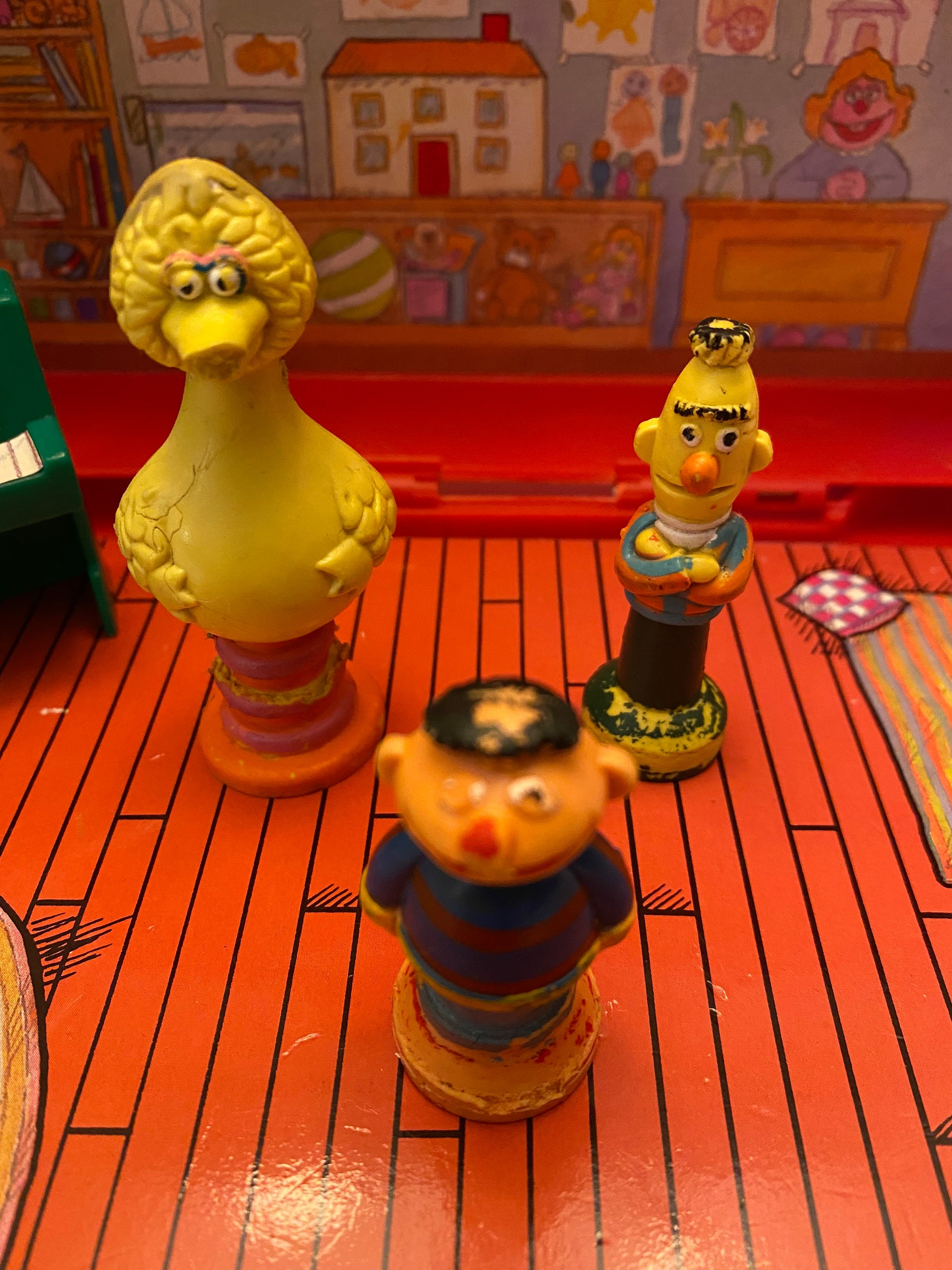 Vintage 90s Sesame Street School House Playset/carrying Case Etsy Canada