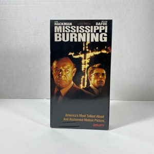 Vintage 1988 Mississippi Burning •Sealed• VHS - Starring: Gene Hackman & Willem Dafoe - Collectible | Rainy Day Movies | Gift Idea