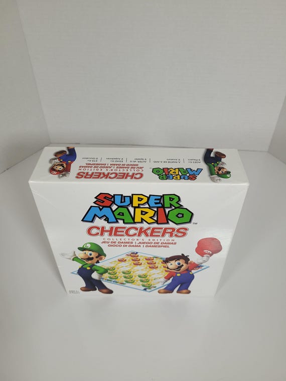 ★新品未開封★未使用THE CHECKERS 80's COMPLETE BOX Super Mario Checkers Board Game Complete & in Fantastic Condition