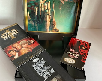 Retro 2000 Star Wars: The Phantom Menace Widescreen VHS Video Collector’s Edition Box - Collectible/Star Wars Enthusiast/Gift Idea