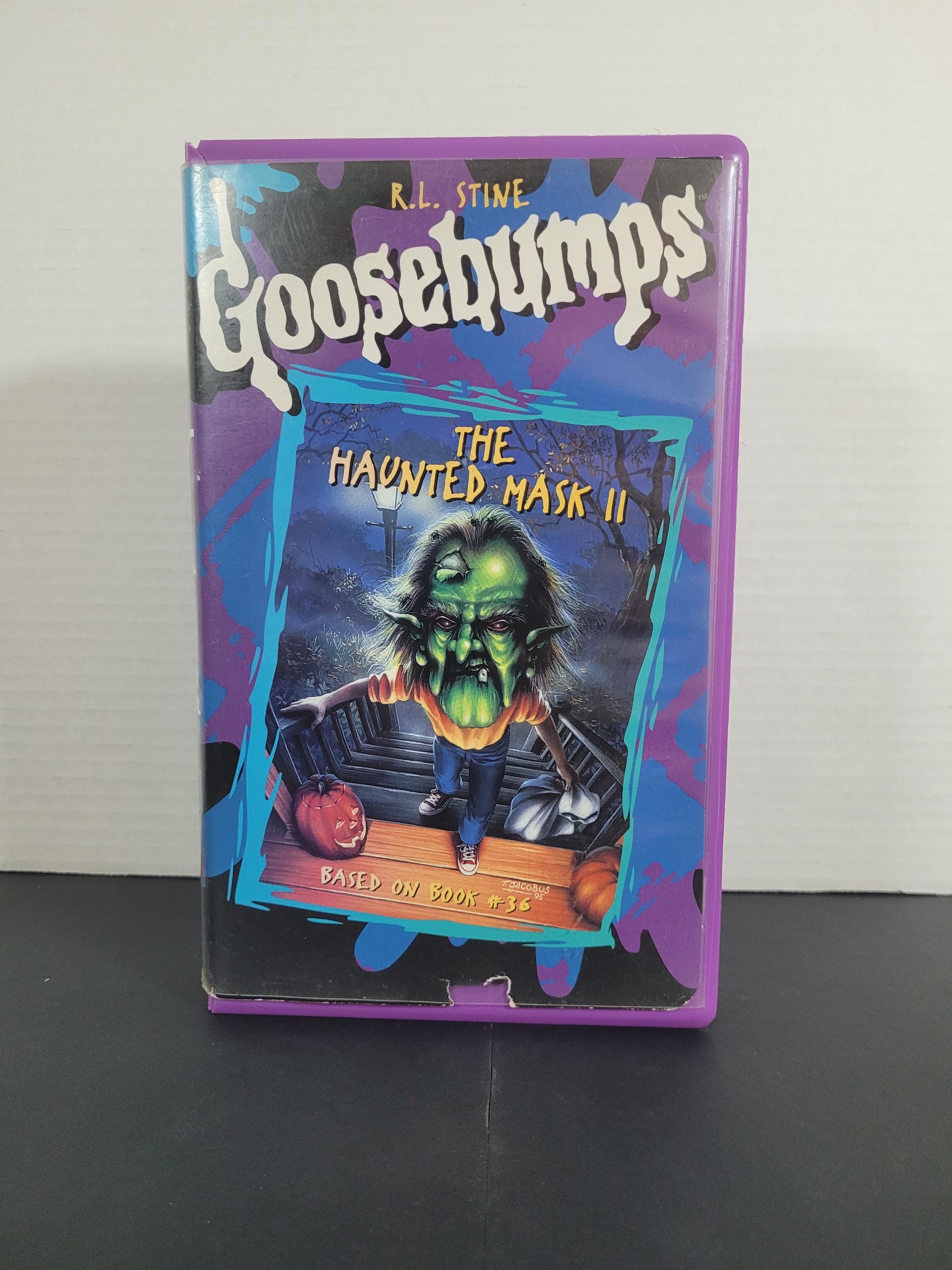 Vintage 90's Goosebumps the Haunted Mask 2 VHS Tape Clamshell Case