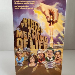ヴィンテージ モンティ・パイソンズ 人生の意味 VHS 1983 ジョン・クリーズ、エリック・アイドル、グレアム・チャップマン、テリー・ギラム、テリー・ジョーンズ コメディ MCA