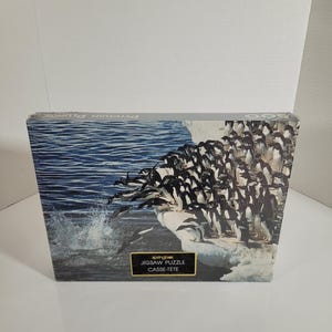 Vintage Springbok Jigsaw Puzzle Penguin Plunge Hallmark Puzzle Comlete SEALED 500 pieces