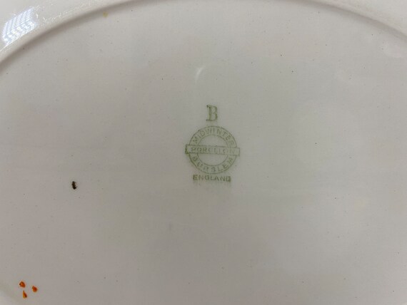 Vintage 1940's Midwinter Burslem Porcelain Platter With Orange