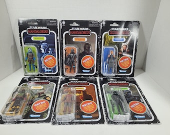 スターウォーズ：マンダロリアン ウェーブ2 レトロコレクションシリーズ 6個セット •未開封• おもちゃのアクションフィギュア - コレクターアイテム | ディスプレイアイテム | ギフトアイデア