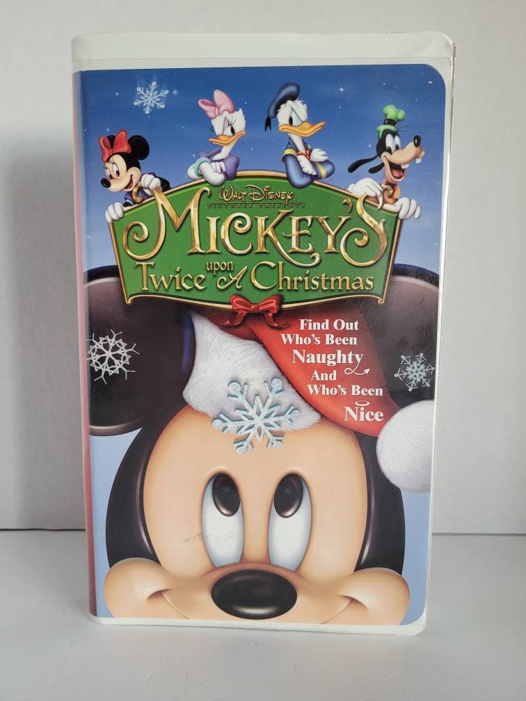 Retro Mickeys Twice Upon A Christmas Vhs Christmas Movie Etsy