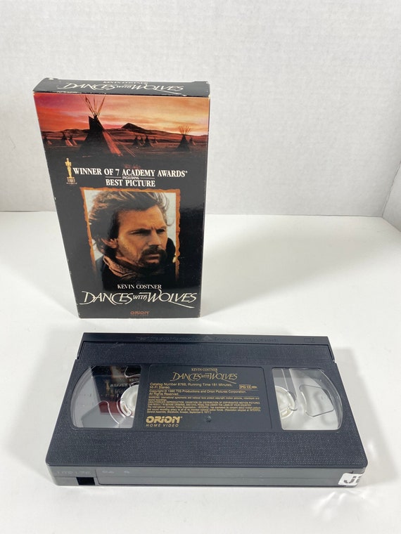 Vintage 1990 Dances With Wolves VHS Video Tape - Starring: Kevin