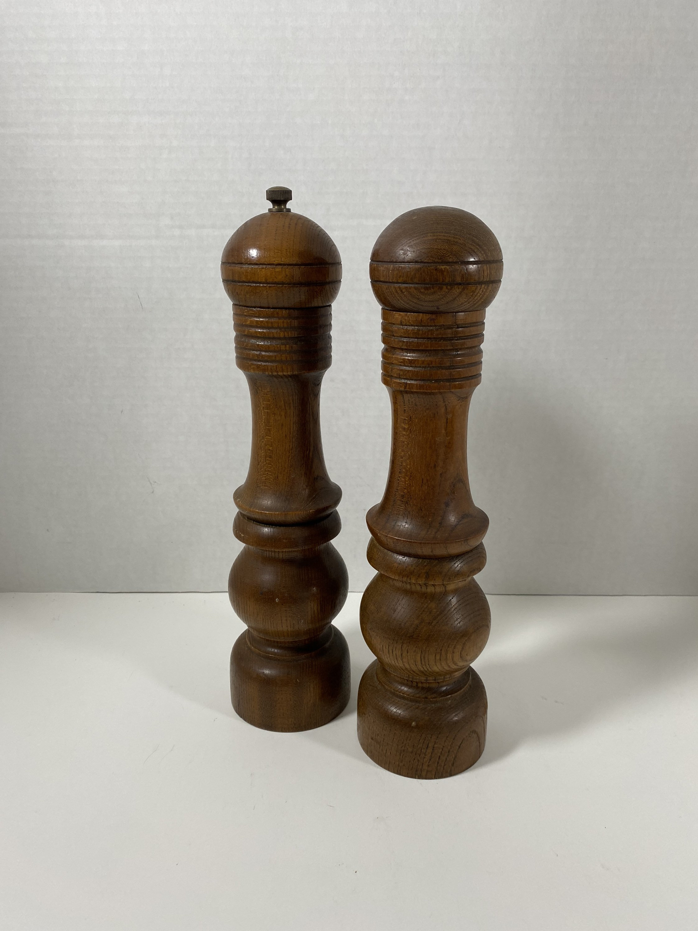 Tall wooden salt cheap and pepper mills