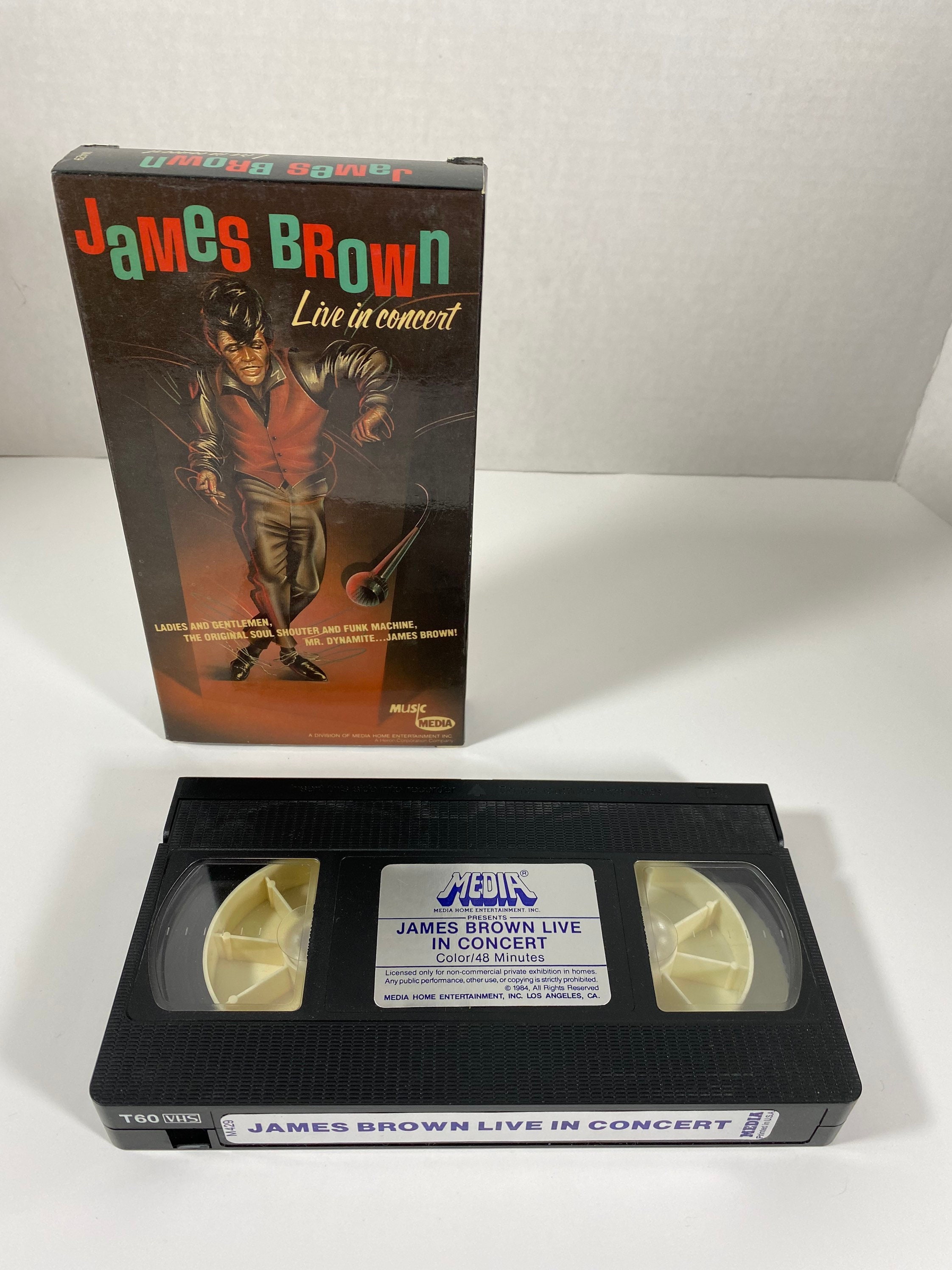 Vintage & RARE James Brown: Live in Concert VHS Video Tape