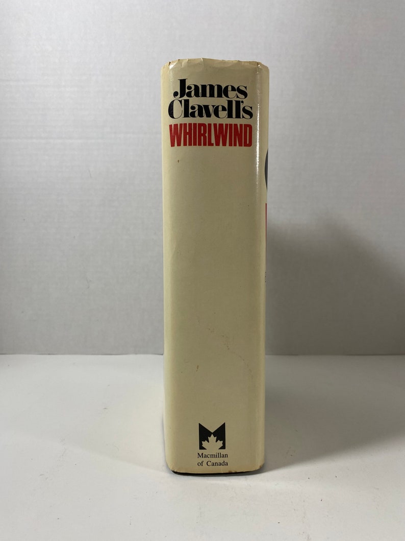 Vintage 1986 Whirlwind With Original Dust Jacket Hardcover By: James Clavell Collectible Book Enthusiast Gift Idea image 8