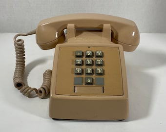 Vintage & RARE 1960’s Northern Telecom Beige Touch-Tone Desk Telephone - Collectable | Display Item | Nostalgia |Home Decor | Gift Idea