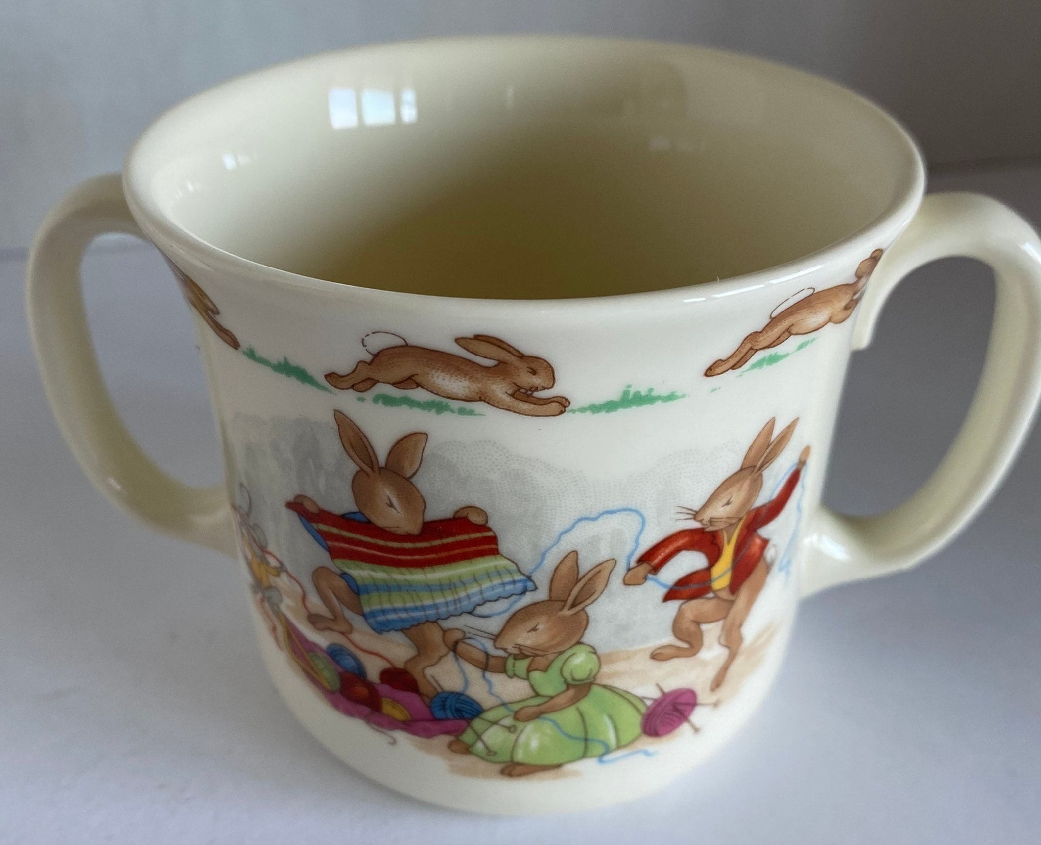 Vintage 1936 Royal Doulton Bunnykins - Fine Bone China Double