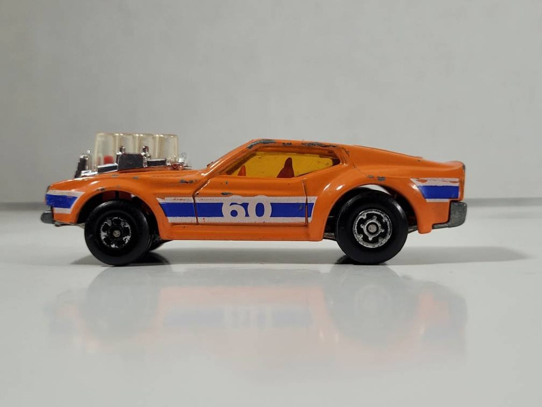 Vintage 1973 Matchbox Rolamatics Mustang Piston Popper Sunkist