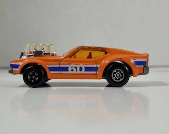 Vintage 1973 Matchbox Rolamatics Mustang Piston Popper Sunkist Good Vibrations Car