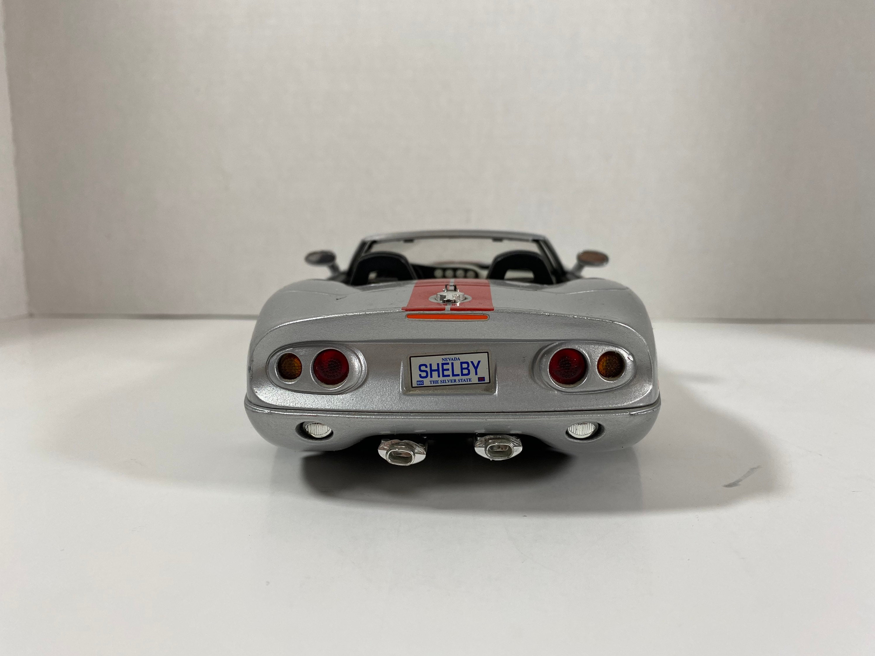 Vintage 1999 Bburago Gold Collection Shelby Series 1 Silver Die