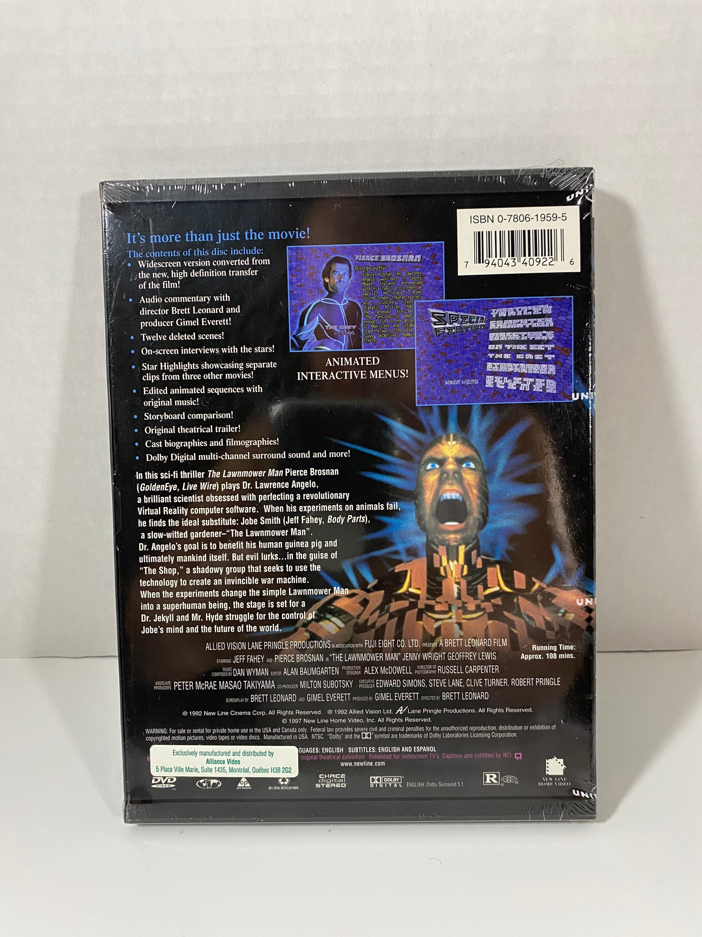 Vintage 1997 the Lawnmower Man •sealed• New Line Platinum Series