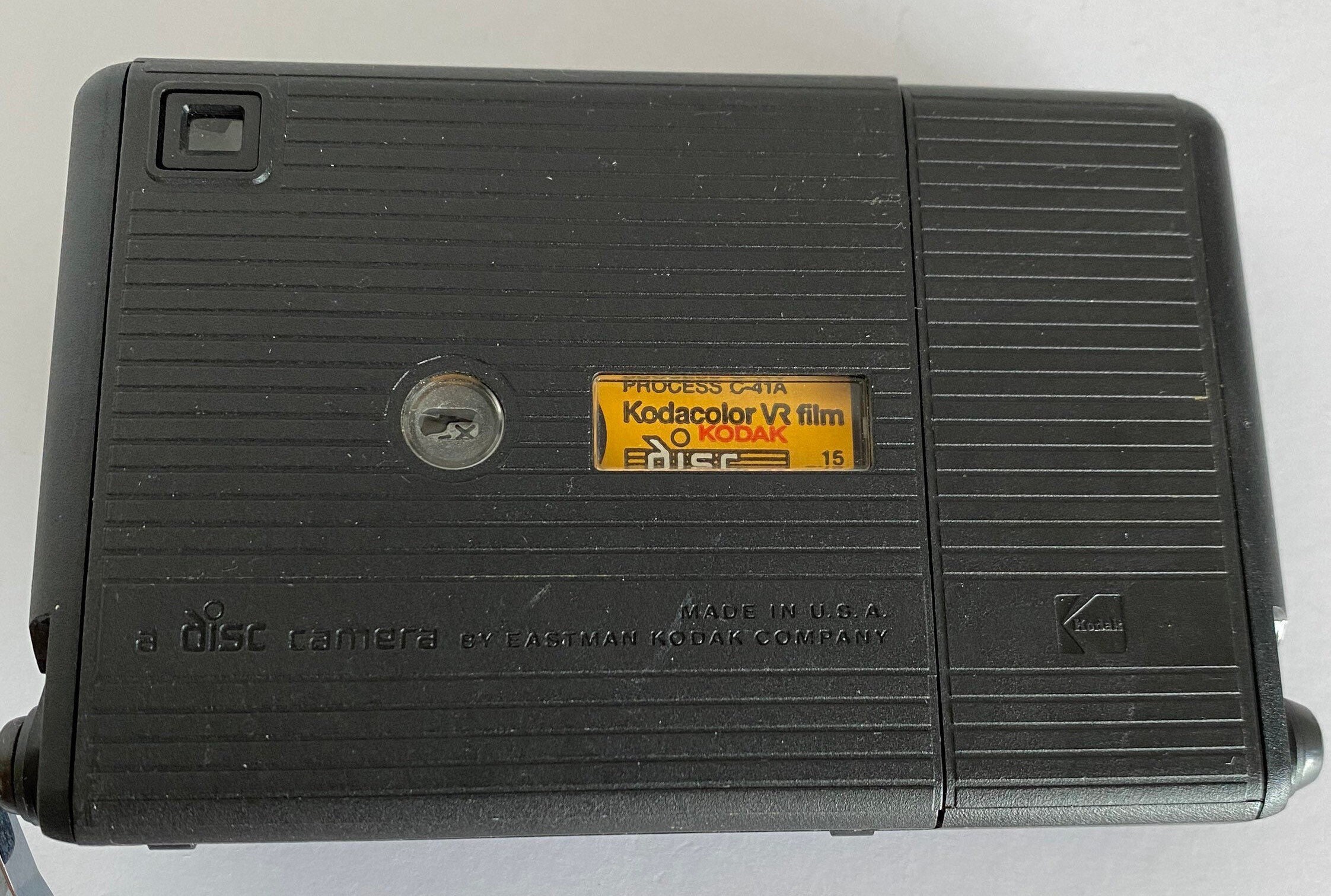 1980 年代のビンテージ コダック ディスク 6000 ブラック カメラ