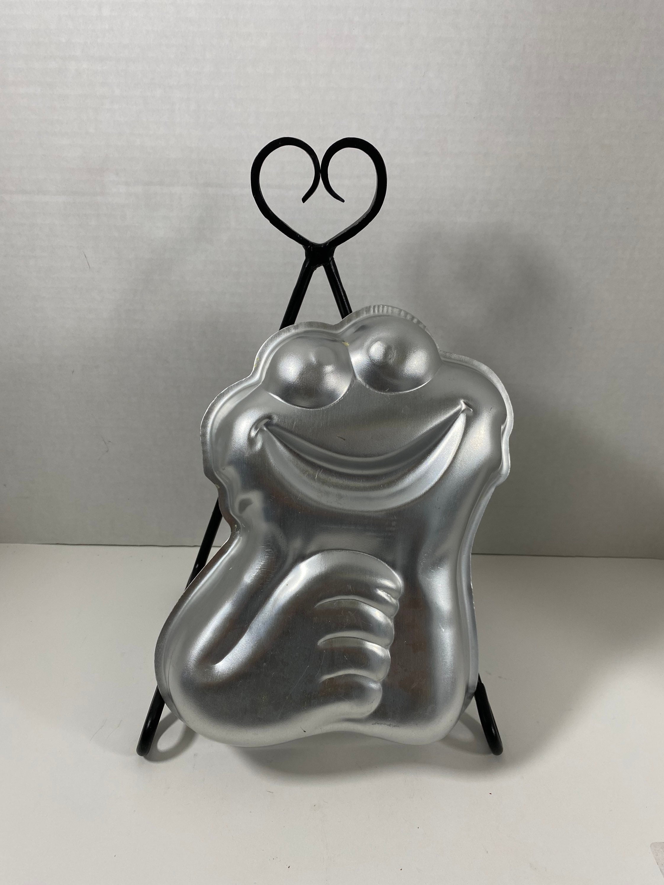 Vintage 1977 Muppet's Cookie Monster Aluminum 3D Cake Pan By